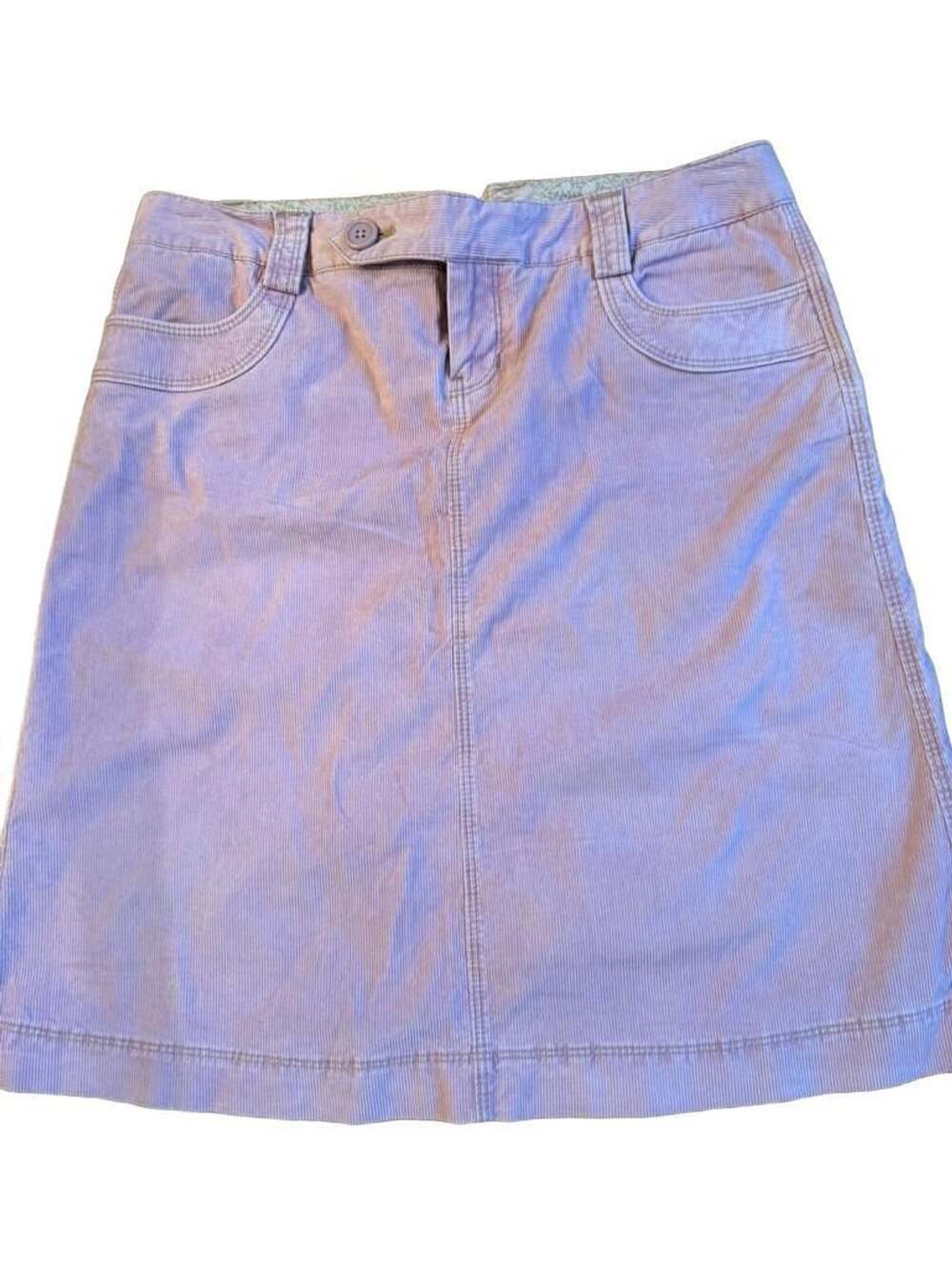 Y2K Gap Stretch Light pink/Purple Corduroy Mini Skirt Size 2 h1366